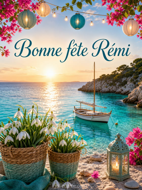 Carte bonne fĂȘte RĂ©mi