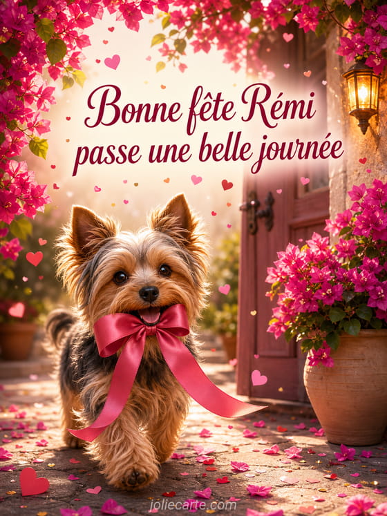 Carte bonne fĂȘte RĂ©mi