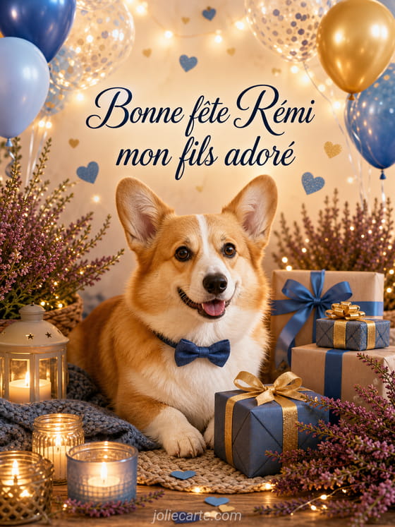 Carte bonne fĂȘte RĂ©mi