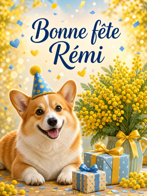 Carte bonne fĂȘte RĂ©mi