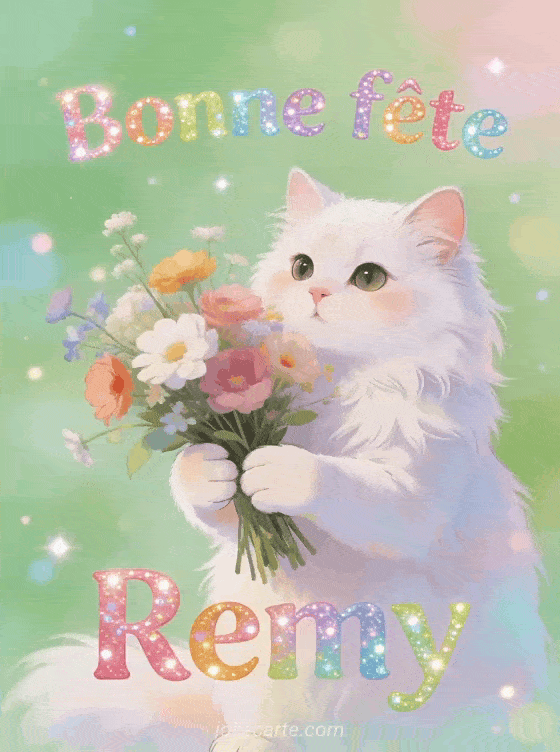 Bonne fête Remy - Bonne fete remy chat