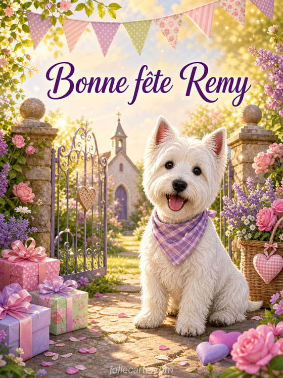 Carte bonne fĂȘte Remy