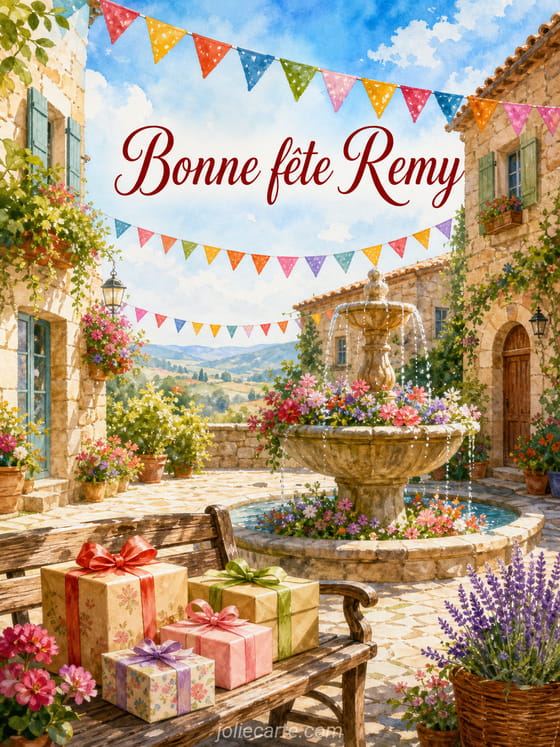 Carte bonne fĂȘte Remy