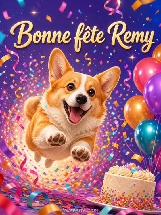 Carte bonne fĂȘte Remy