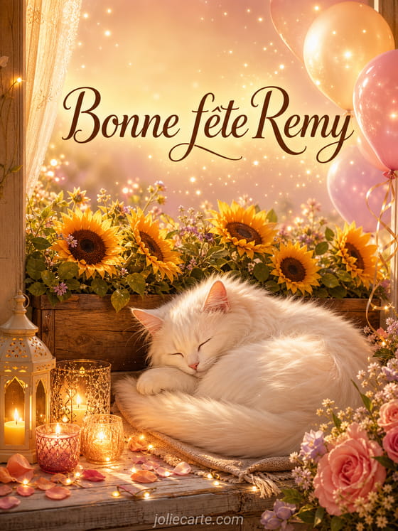 Carte bonne fĂȘte Remy