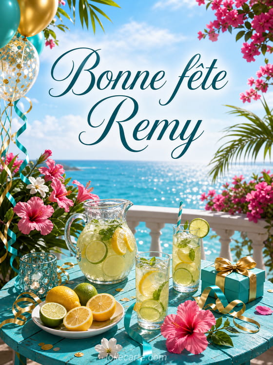 Carte bonne fĂȘte Remy