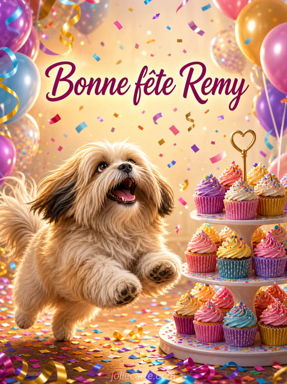 Carte bonne fĂȘte Remy