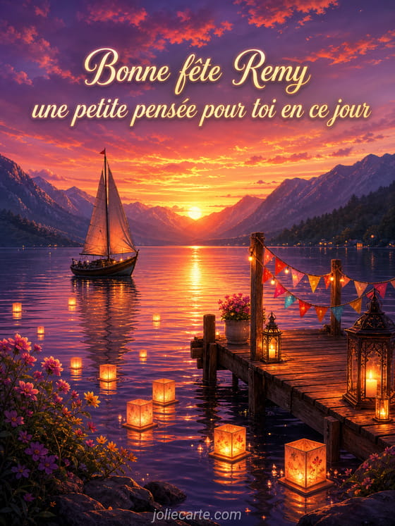 Carte bonne fĂȘte Remy