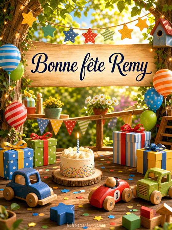 Carte bonne fĂȘte Remy