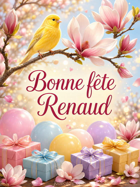 Carte bonne fête Renaud