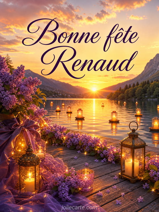 Carte bonne fête Renaud