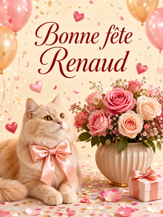 Carte bonne fête Renaud