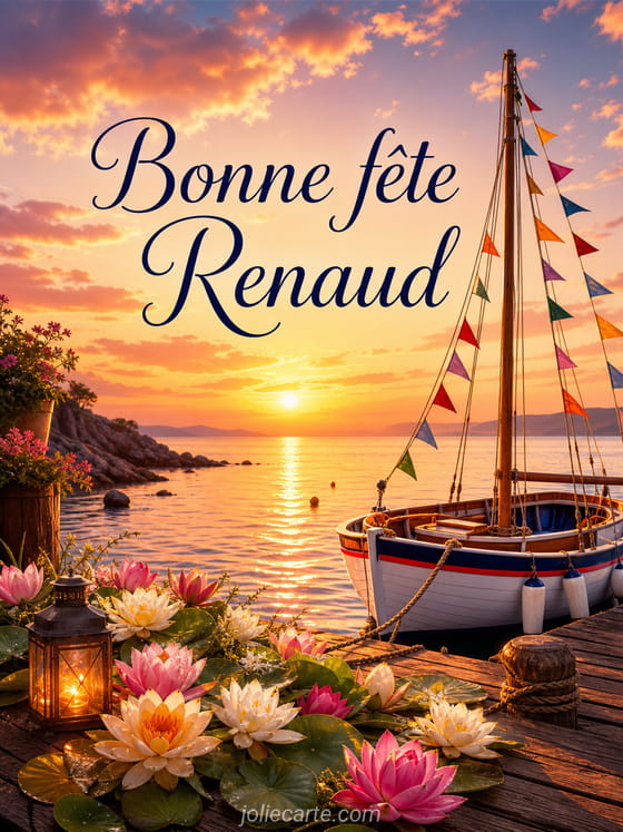 Carte bonne fête Renaud