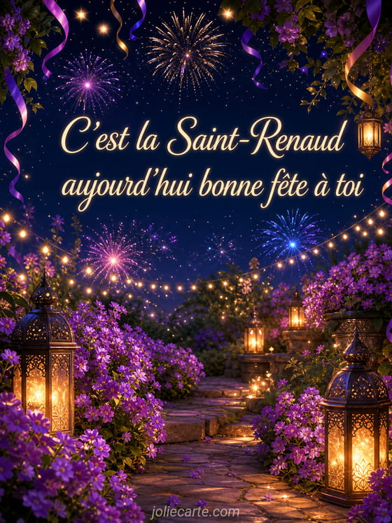 Carte bonne fête Renaud