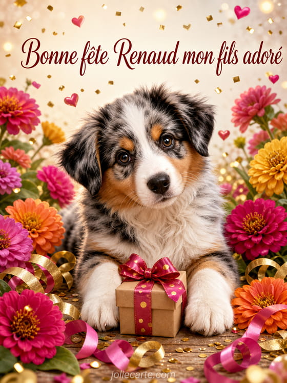 Carte bonne fête Renaud