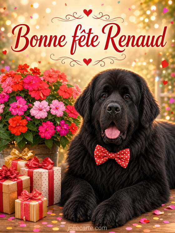 Carte bonne fête Renaud