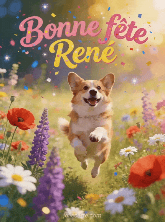 Bonne fête Rene - Rene gif bonne fete gratuit