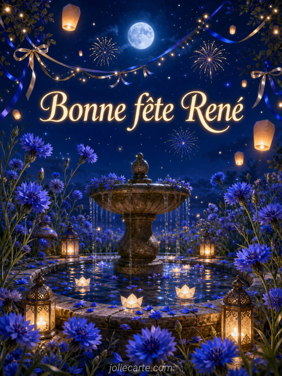 Carte bonne fête René
