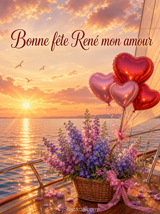 Carte bonne fête René