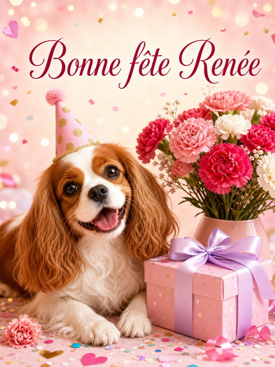 Carte bonne fĂȘte RenĂ©e