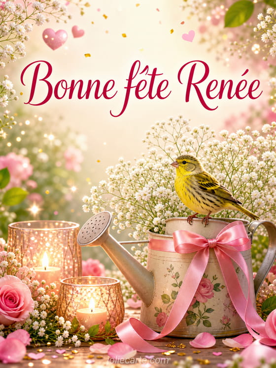 Carte bonne fĂȘte RenĂ©e