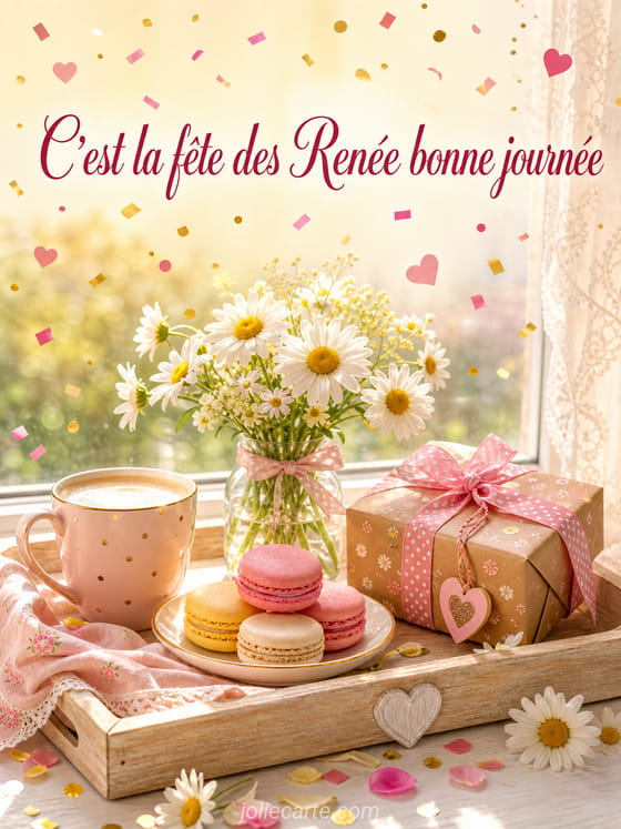 Carte bonne fĂȘte RenĂ©e
