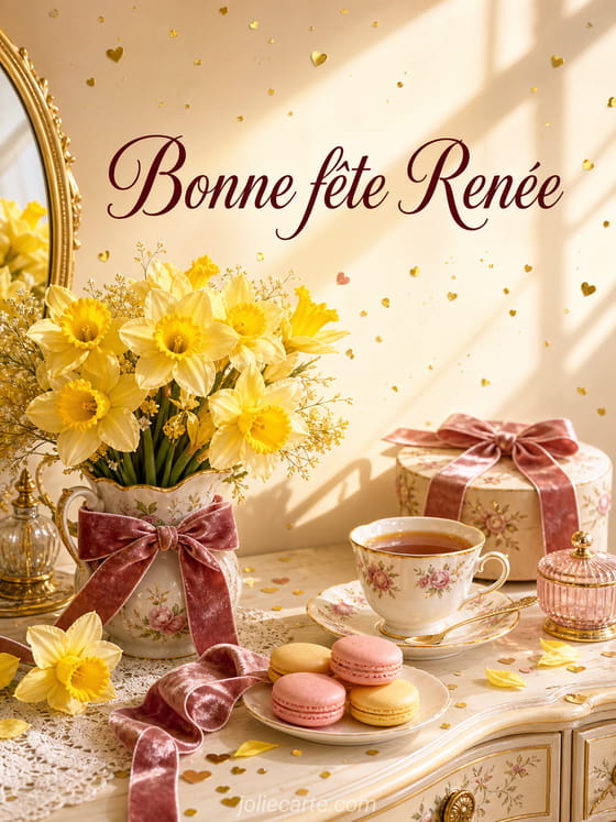Carte bonne fĂȘte RenĂ©e