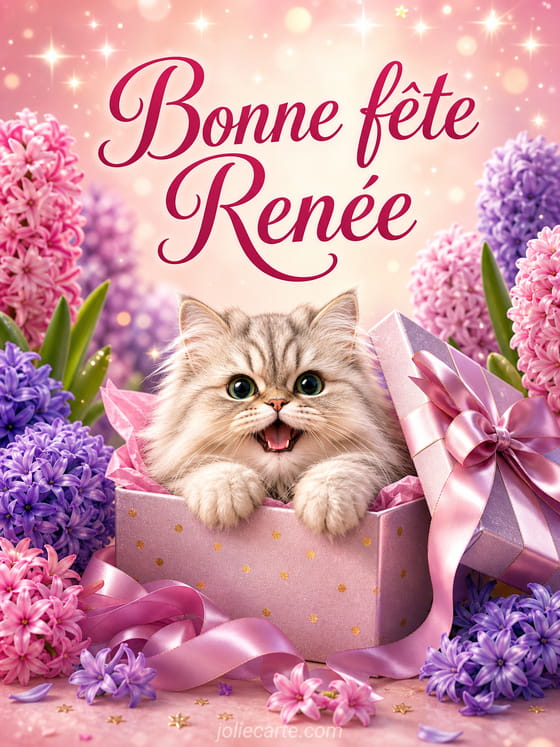 Carte bonne fĂȘte RenĂ©e