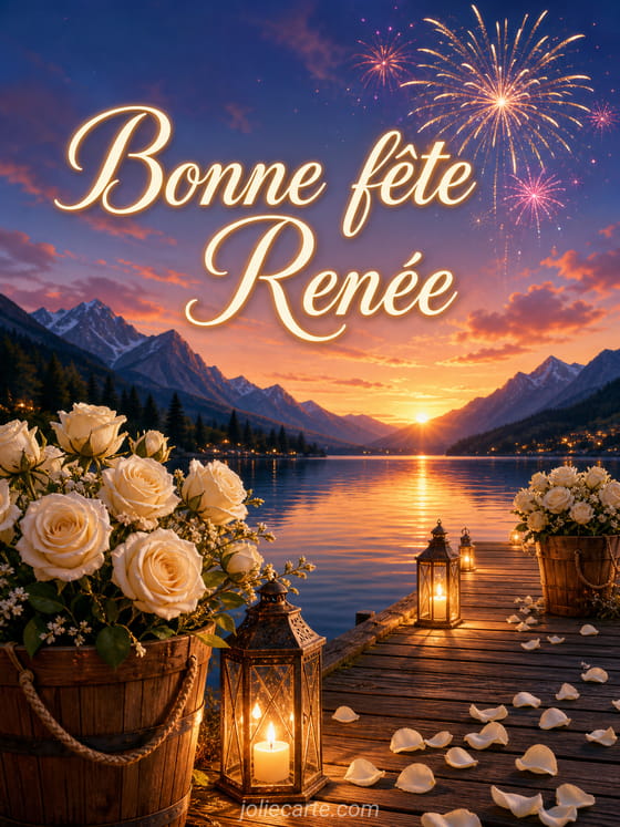 Carte bonne fĂȘte RenĂ©e