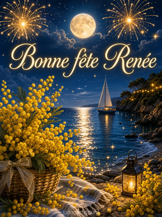 Carte bonne fĂȘte RenĂ©e