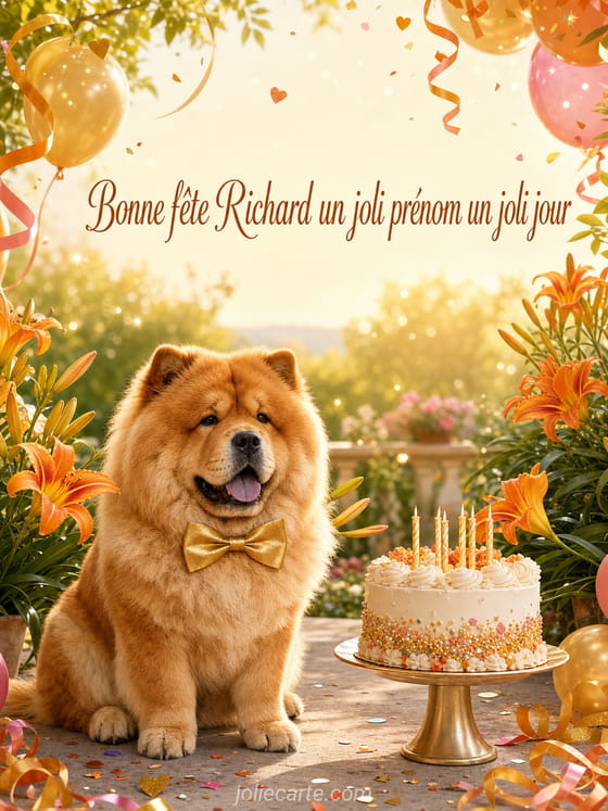 Carte bonne fĂȘte Richard