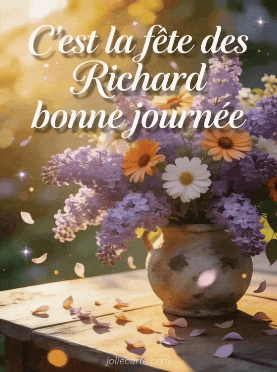 Bonne fête Richard - Bonne fete richard fleurs