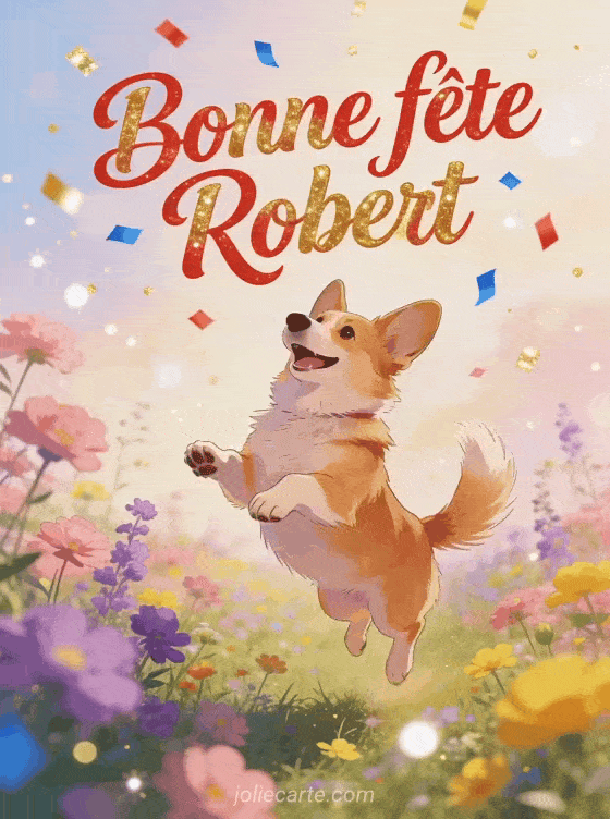 Bonne fête Robert - Robert gif bonne fete gratuit