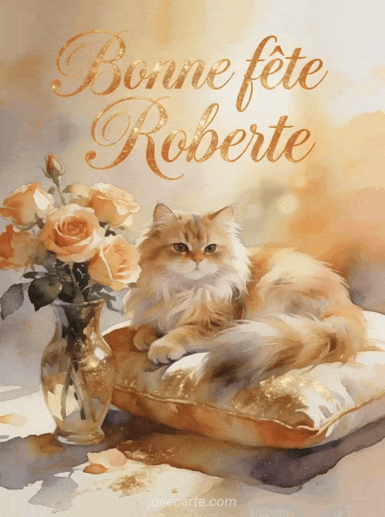 Bonne fête Roberte - Bonne fete roberte chat