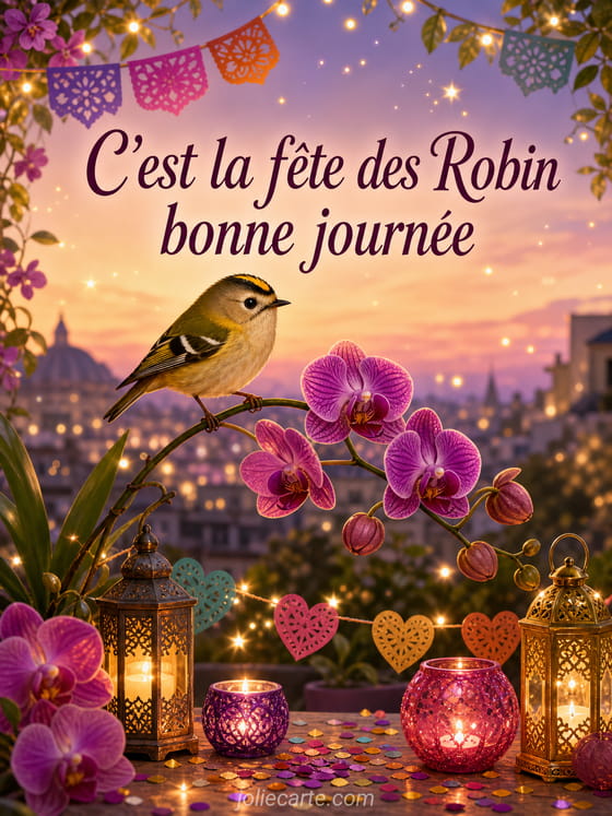 Carte bonne fĂȘte Robin