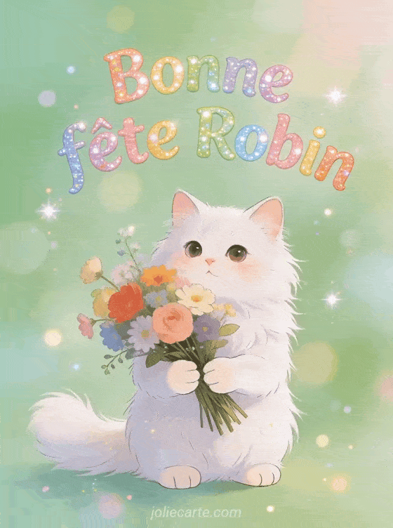 Bonne fête Robin - Robin gif bonne fete