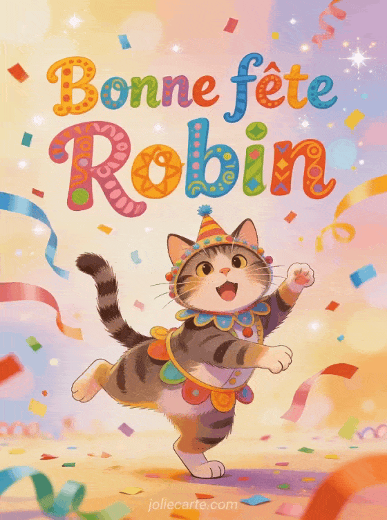 Bonne fête Robin - Robin gif bonne fete humour gratuit