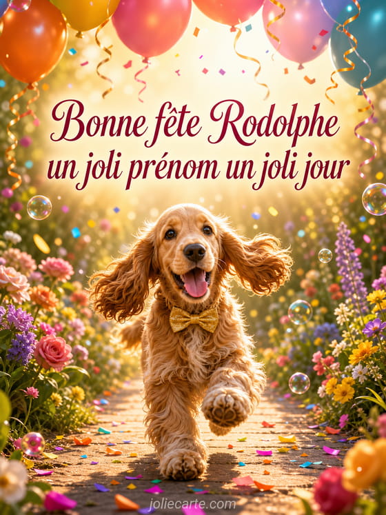 Carte bonne fĂȘte Rodolphe