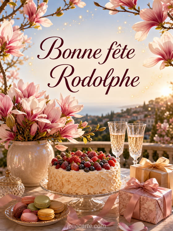 Carte bonne fĂȘte Rodolphe
