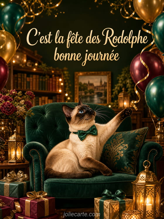 Carte bonne fĂȘte Rodolphe