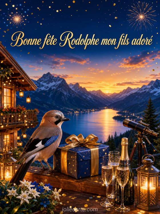 Carte bonne fĂȘte Rodolphe