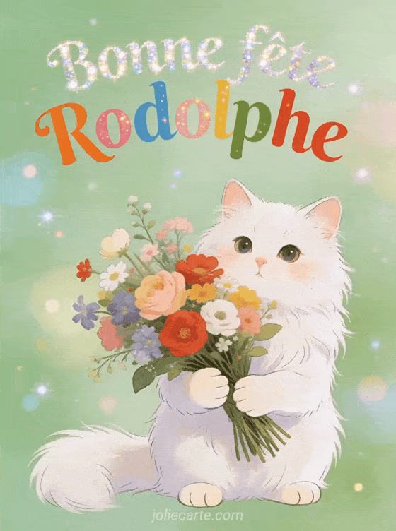 Bonne fête Rodolphe - Bonne fete rodolphe chat
