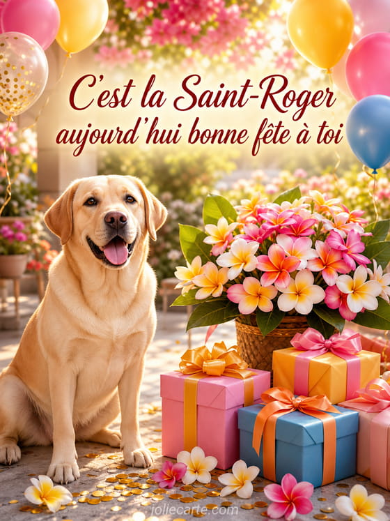 Carte bonne fĂȘte Roger