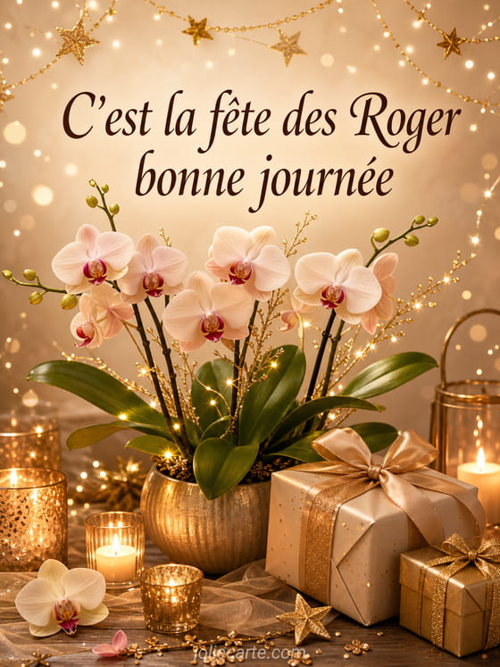 Carte bonne fête Roger