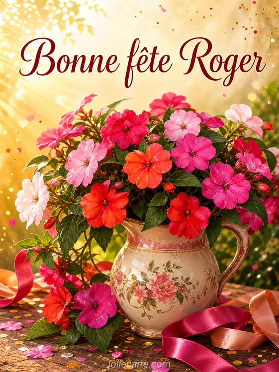 Carte bonne fête Roger