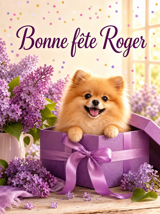 Carte bonne fête Roger
