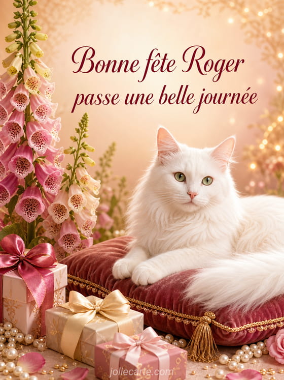 Carte bonne fête Roger