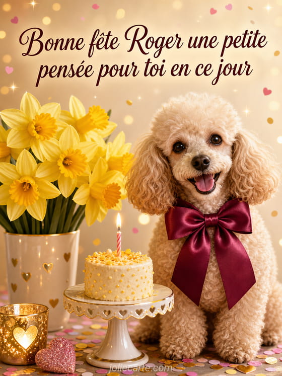 Carte bonne fête Roger