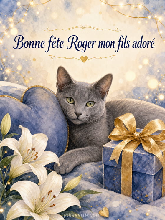 Carte bonne fête Roger