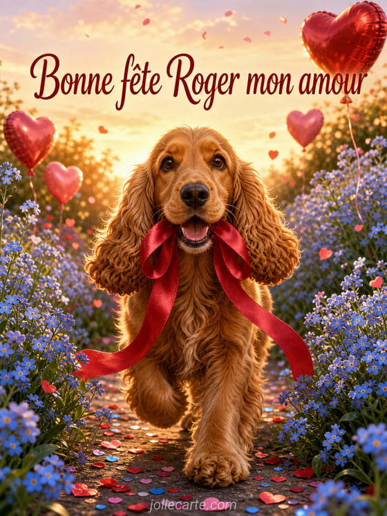 Carte bonne fête Roger